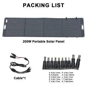 200W Flexible Solar Panel Kit – Portable 24V Monocrystalline