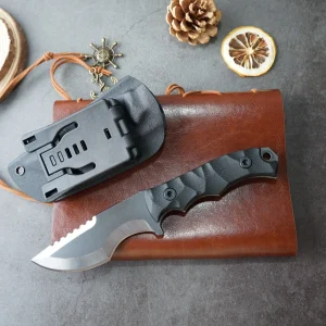 Compact Keel Straight Knife: Outdoor Camping with K Sheath